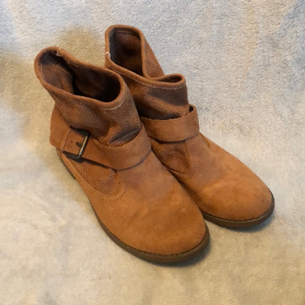 Brown booties